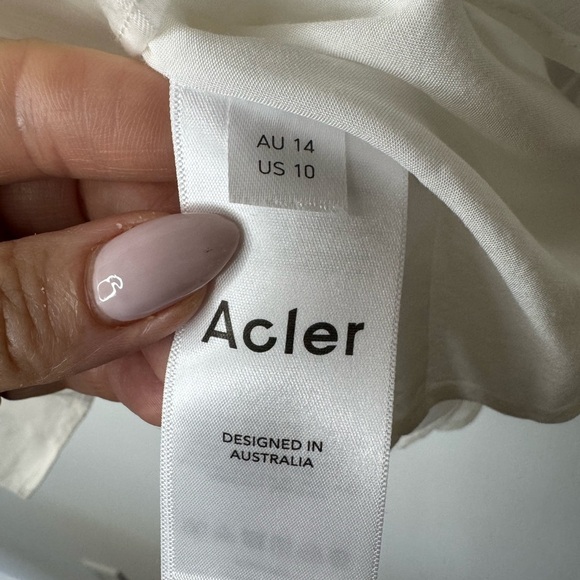 Acler Babydoll Top – Size 10, White - Picture 12 of 16